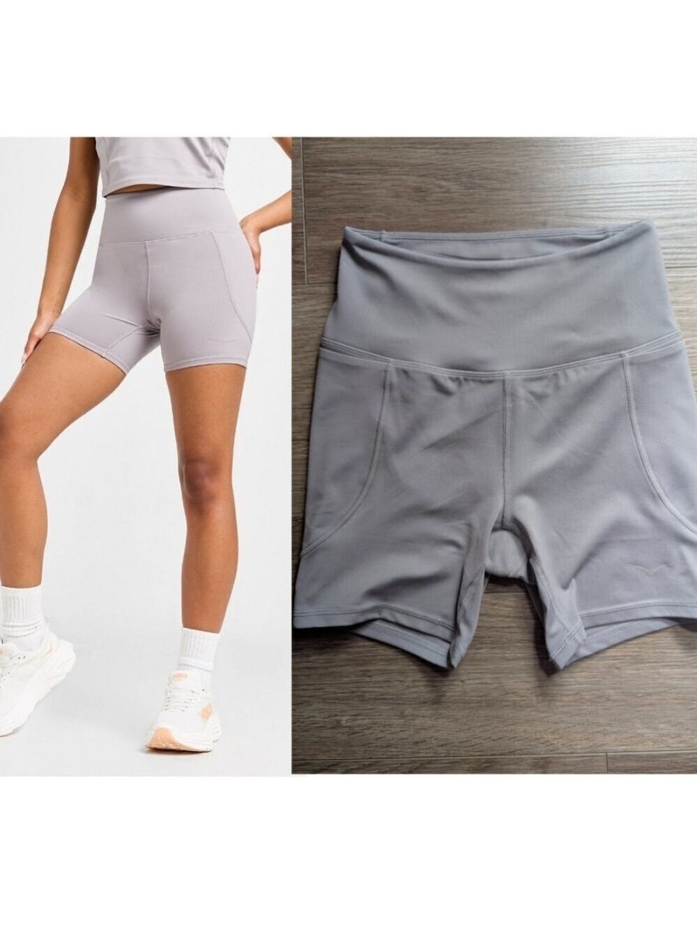 NWT HOKA | Elaro 5" Cycle Shorts In Astral Grey